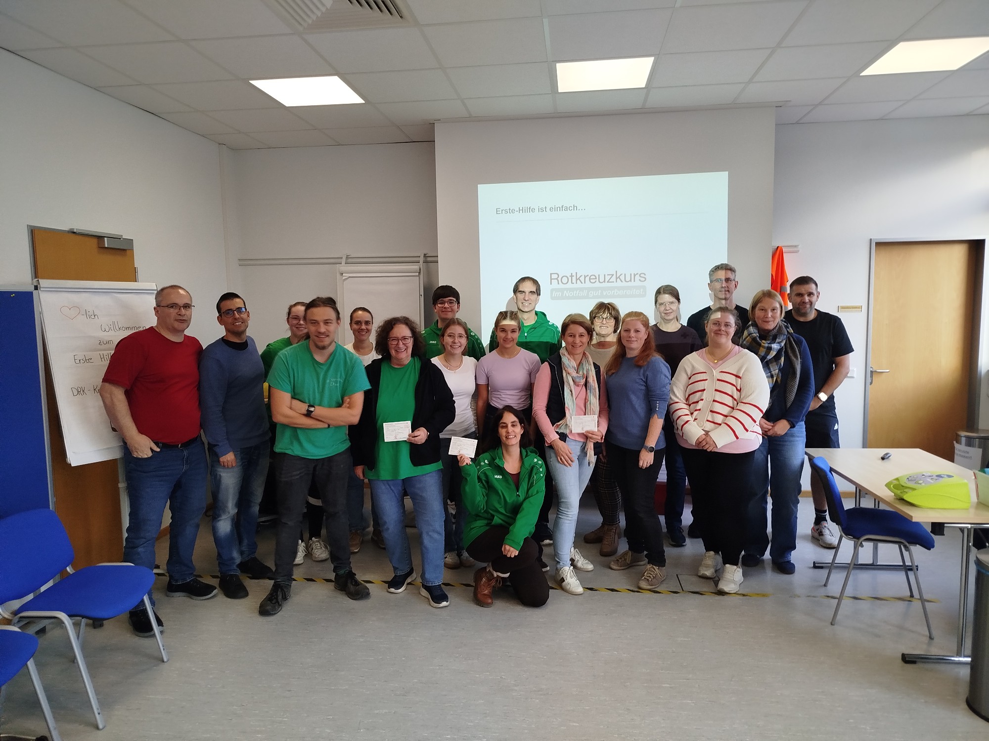 Erste-Hilfe-Kurs beim Schwimmclub